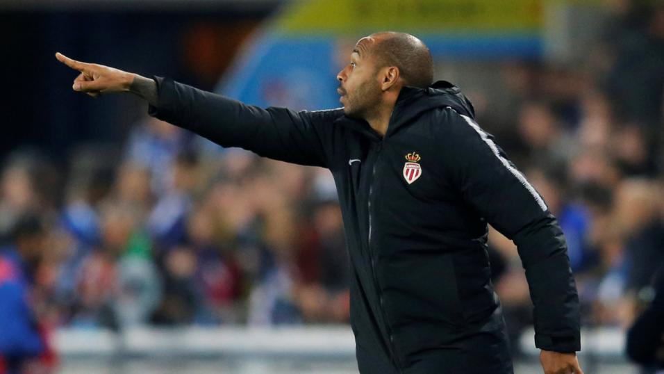 Monaco manager Thierry Henry.
